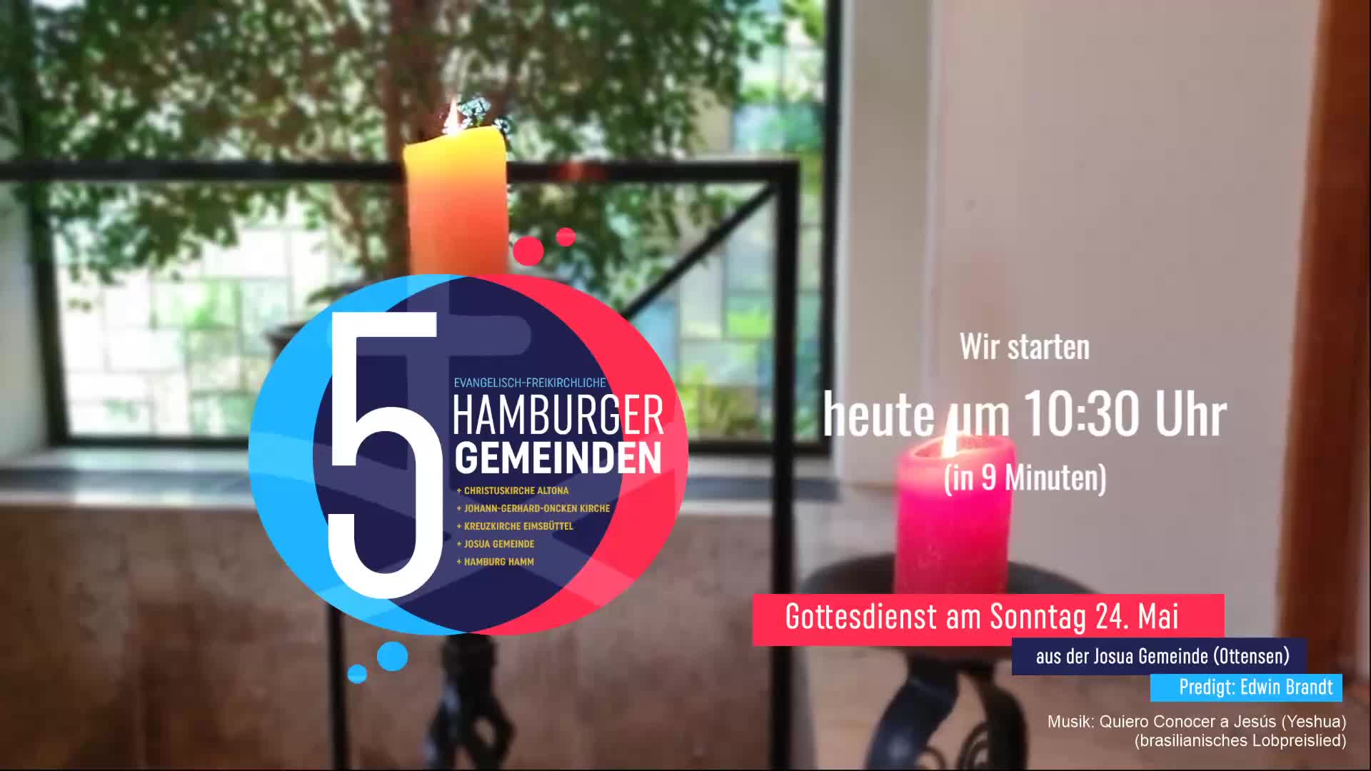 Gottesdienst Aufzeichnung 5 Gemeinden (Baptisten)