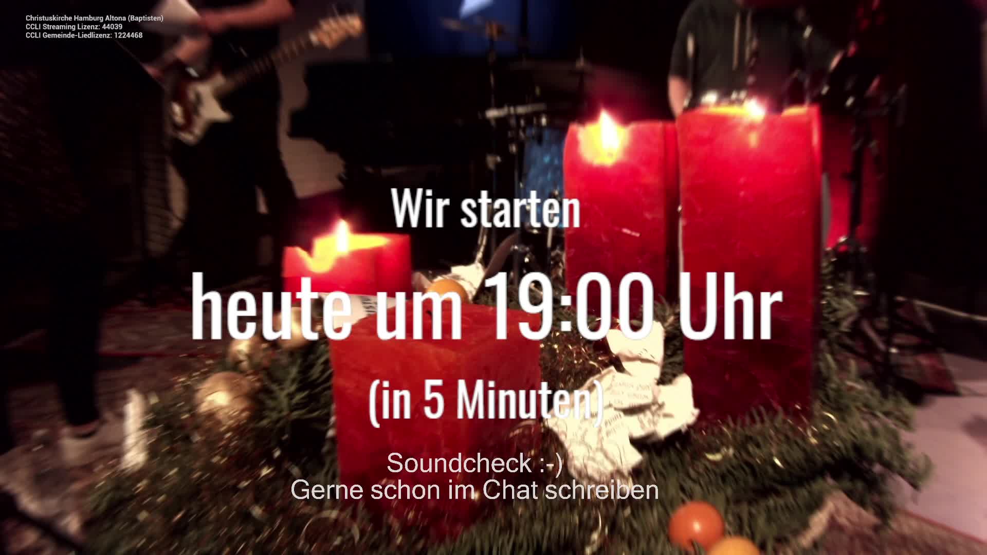 Lobpreiszeit #33 - Livestream Christuskirche Hamburg Altona