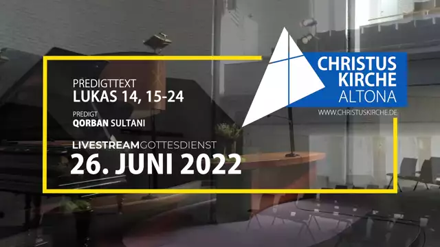 Gottesdienst am 26. Juni 2022 aus der Christuskirche Altona