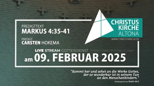 Gottesdienst am 9. Februar 2025 aus der Christuskirche Altona