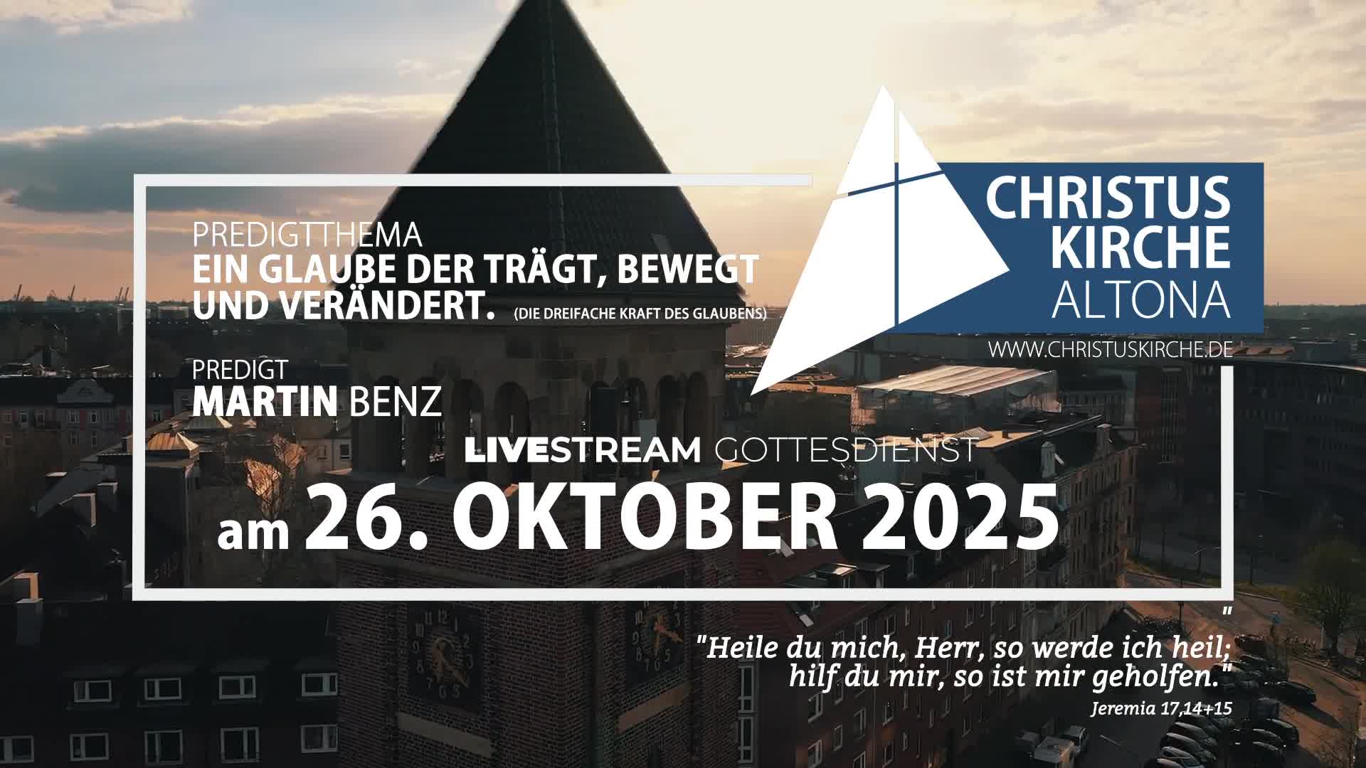 Gottesdienst am 26. Oktober 2025 aus der Christuskirche Altona