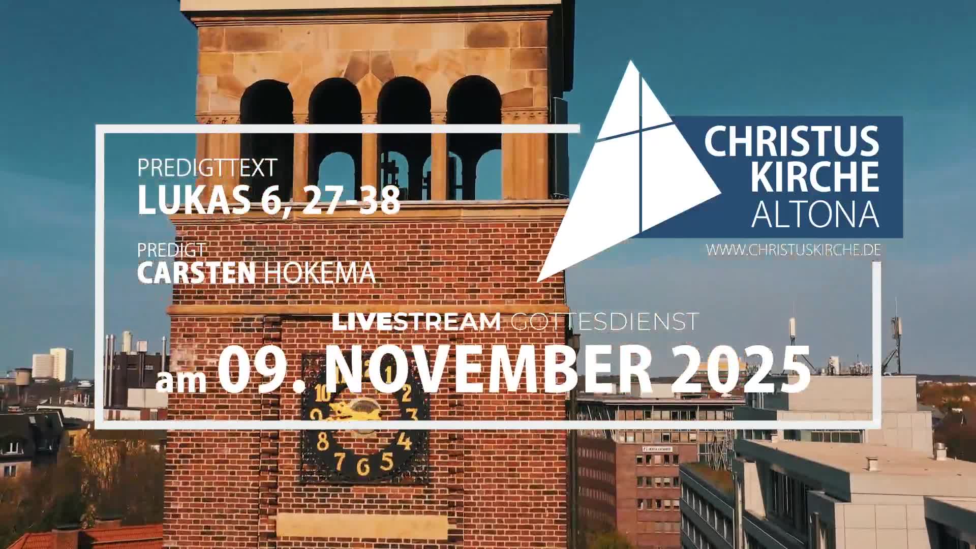 Gottesdienst am 09. November 2025 aus der Christuskirche Altona