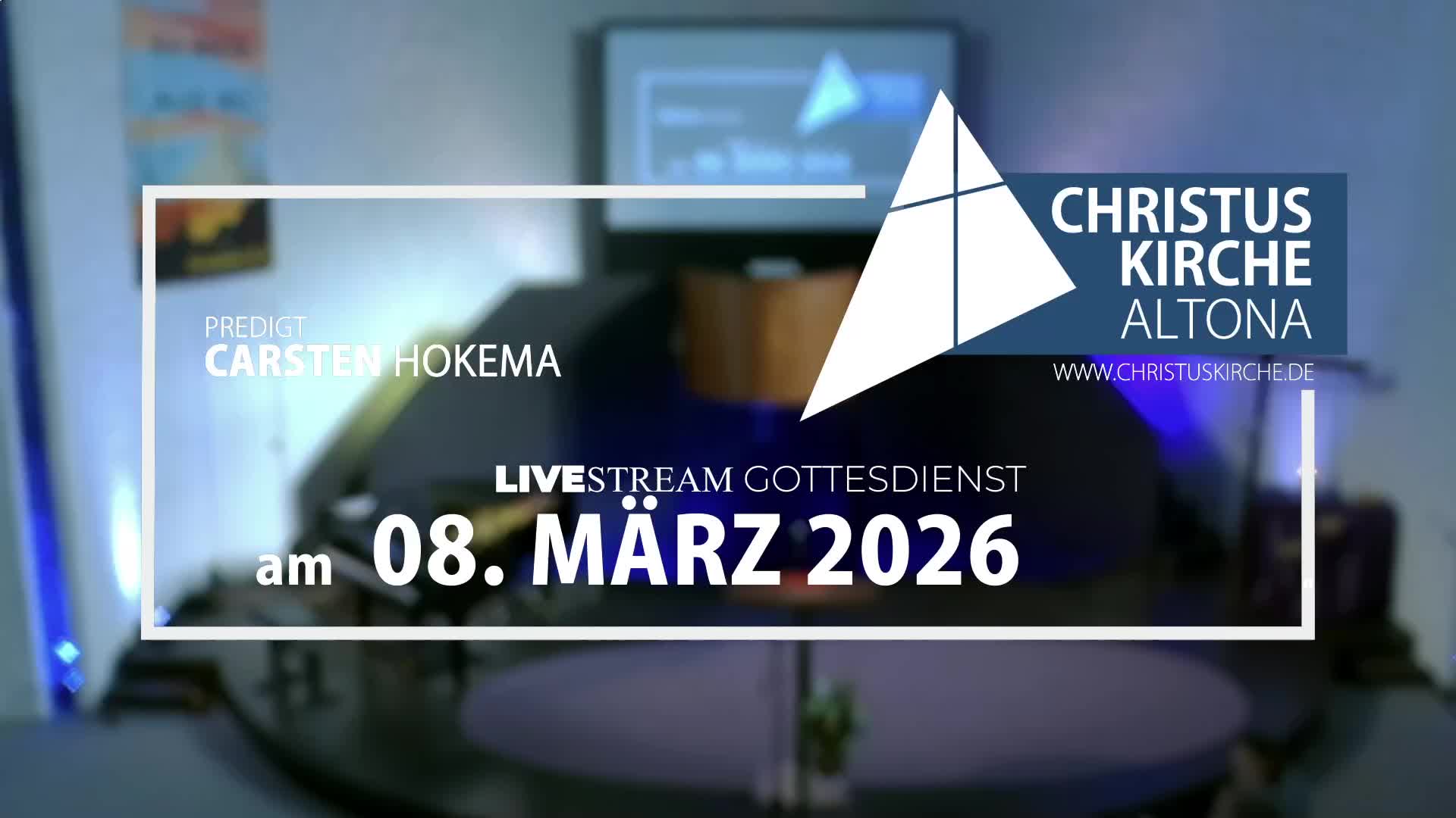 Gottesdienst am 08. März 2026 aus der Christuskirche Altona