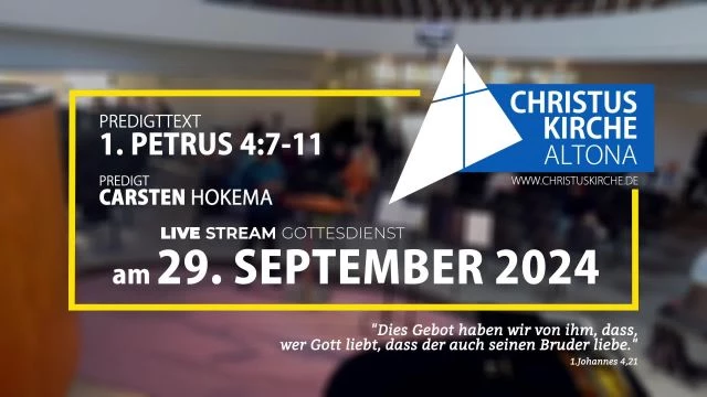 Gottesdienst am 29. September aus der Christuskirche Altona